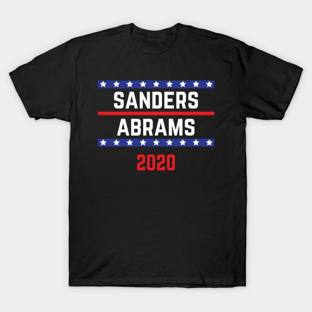 Bernie Sanders 2020 and Stacy Abrams on the One Ticket Vintage T-Shirt by YourGoods